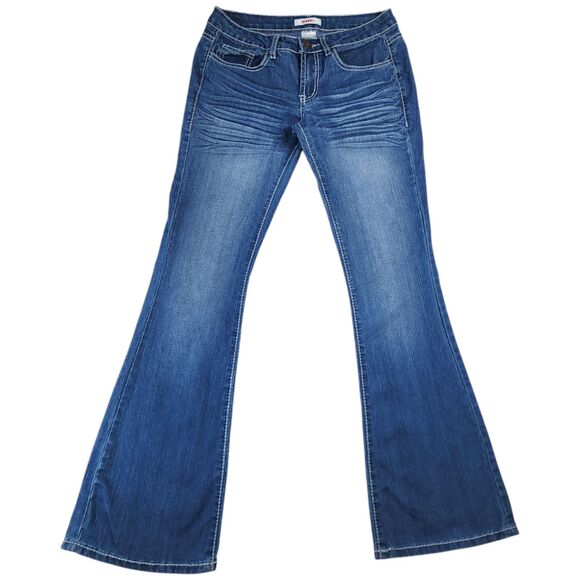 Bongo Vintage Jeans-SIZE 5 JUNIOR- Low Rise Flare Jeans Y2K - Picture 3 of 14